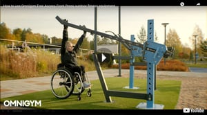 Rullstolsanpassat utomhusgym