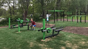 Outdoor excercise area Ruissalo