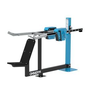 Maskin för utegym – för styrketräning av axlarna, i stål och med justerbara vikter, från Omnigym.