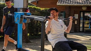 Omnigym outdoor gym at camping in France